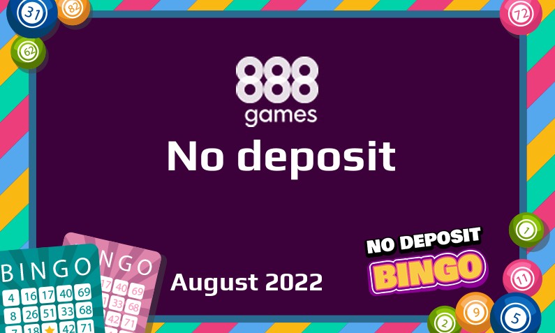 Latest 888Games no deposit bonus, today 1st of August 2022