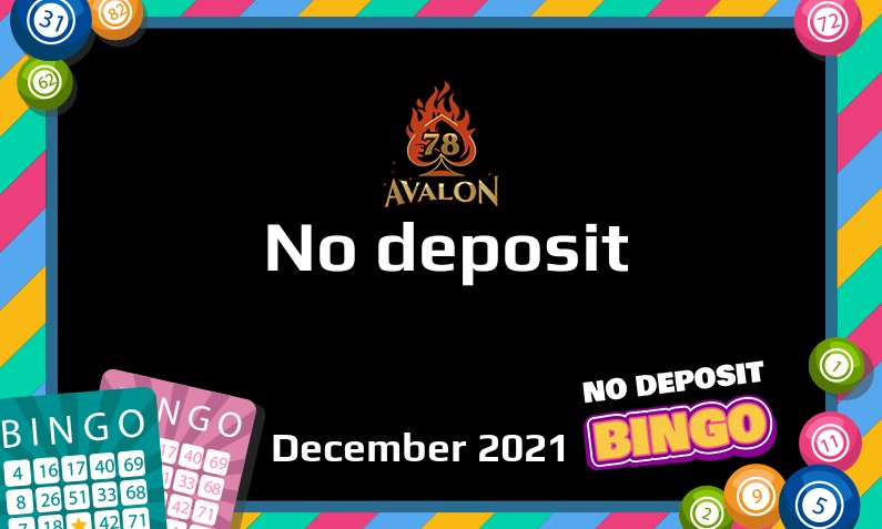 Latest Avalon78 no deposit bonus, today 7th of December 2021