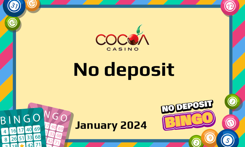 Latest Cocoa Casino no deposit bonus, today 27th of January 2024
