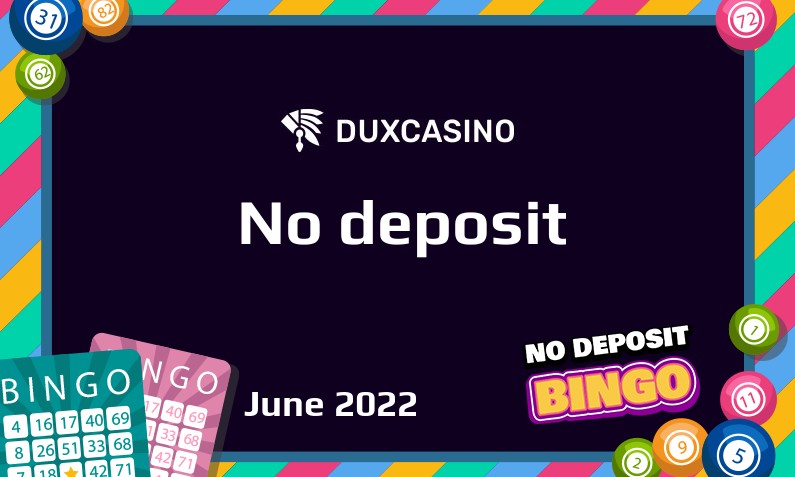 Latest Duxcasino no deposit bonus, today 4th of June 2022