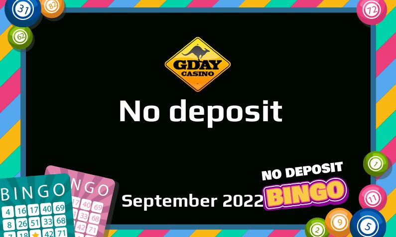 Latest Gday Casino no deposit bonus 7th of September 2022