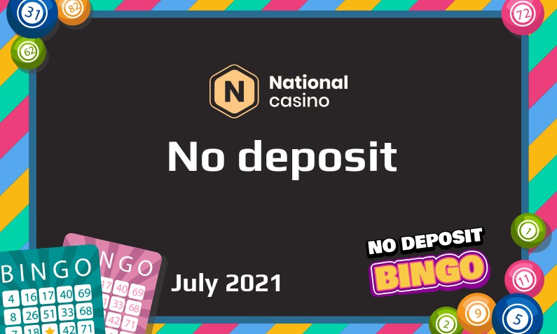 Latest National Casino no deposit bonus 21st of July 2021