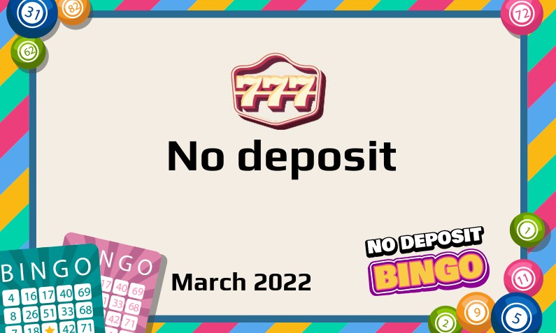 Latest no deposit bonus from 777 Casino March 2022
