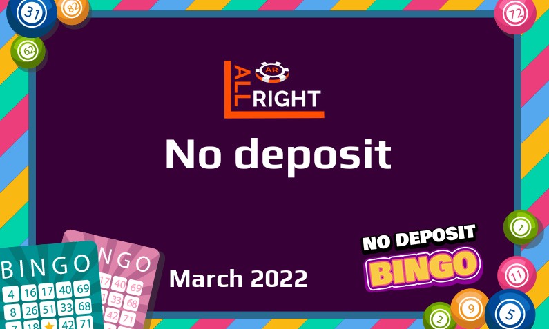 Latest no deposit bonus from All Right Casino 6th of March 2022