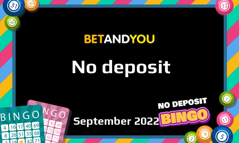 Latest no deposit bonus from BetAndYou, today 13th of September 2022