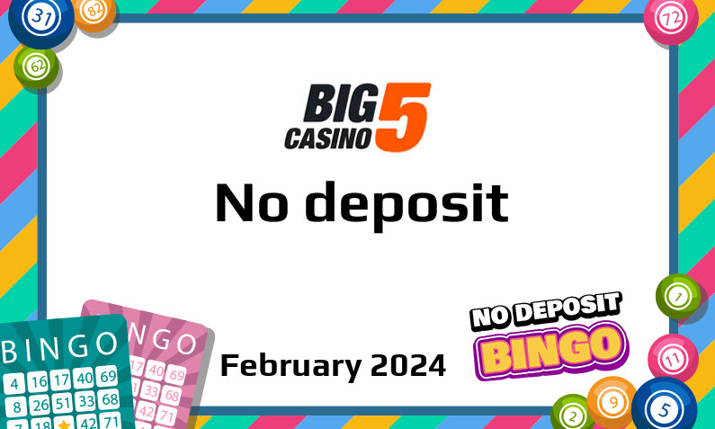 Latest no deposit bonus from Big 5 Casino 21st of February 2024