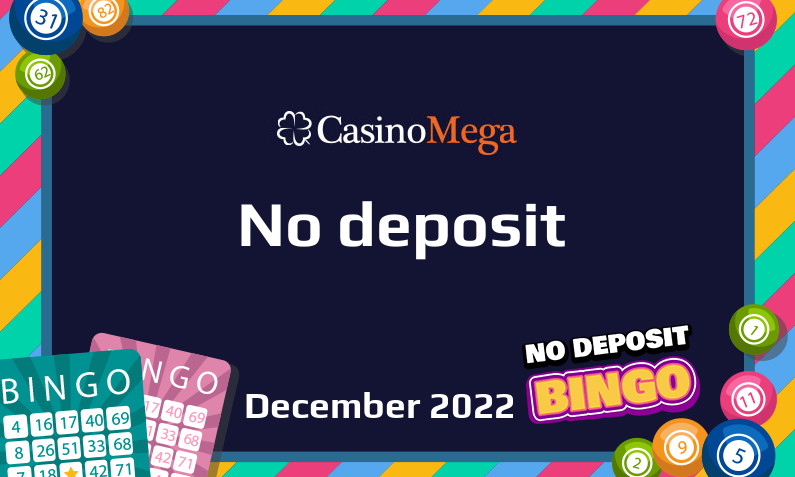 Latest no deposit bonus from CasinoMega 23rd of December 2022