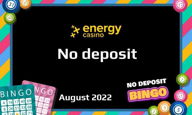 Latest no deposit bonus from EnergyCasino, today 5th of August 2022