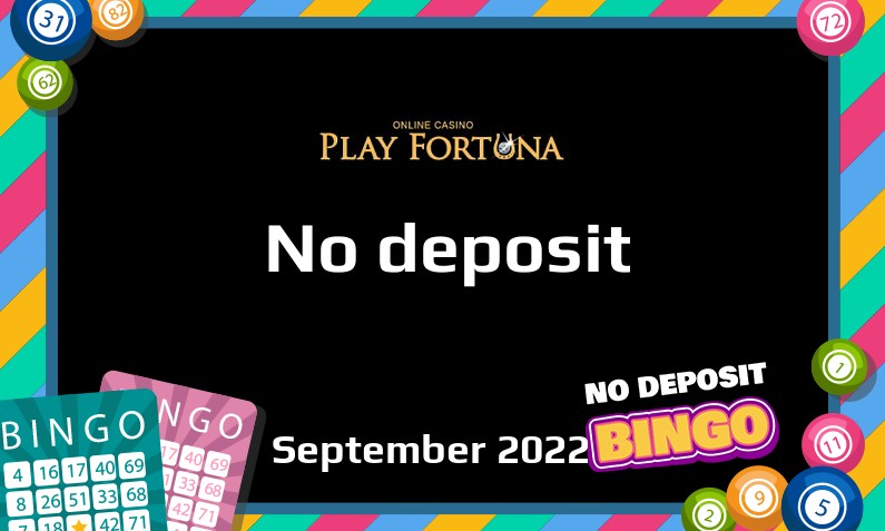 Latest no deposit bonus from Play Fortuna Casino, today 8th of September 2022