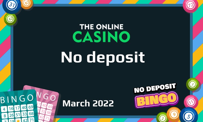 Latest no deposit bonus from TheOnlineCasino March 2022
