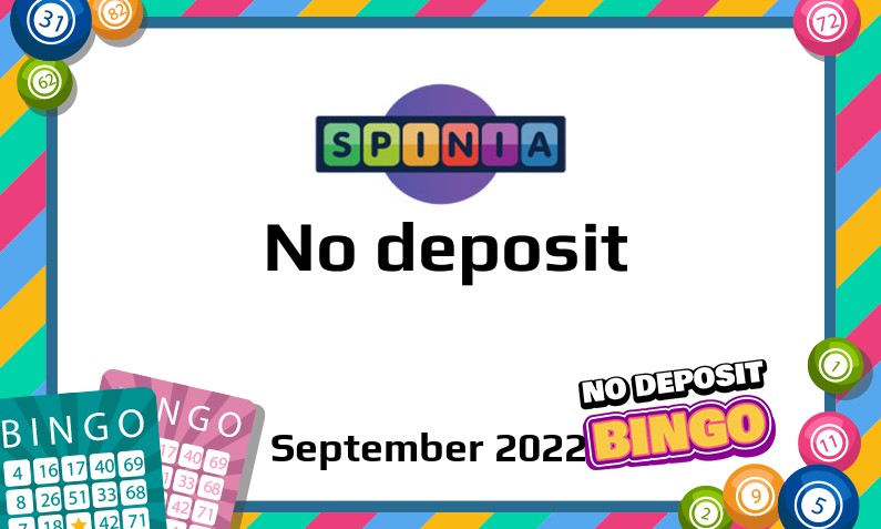 Latest Spinia Casino no deposit bonus- 2nd of September 2022