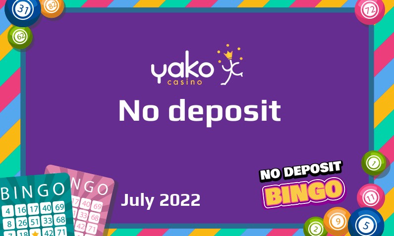 Latest Yako Casino no deposit bonus July 2022